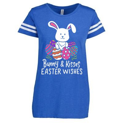 Bunny And Easter Wishes Happy Easter Rabbit Costume Funny Gift Enza Ladies Jersey Football T-Shirt