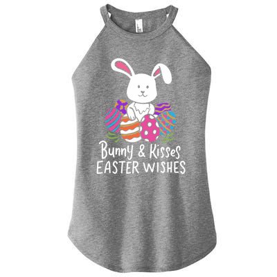 Bunny And Easter Wishes Happy Easter Rabbit Costume Funny Gift Women's Perfect Tri Rocker Tank