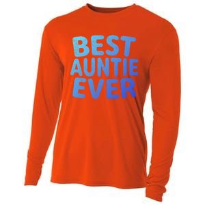 Best Auntie Ever Gift Funny Mothers Day Gift Christmas Cool Gift Cooling Performance Long Sleeve Crew