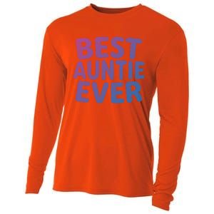 Best Auntie Ever Gift Funny Mothers Day Gift Christmas Cool Gift Cooling Performance Long Sleeve Crew