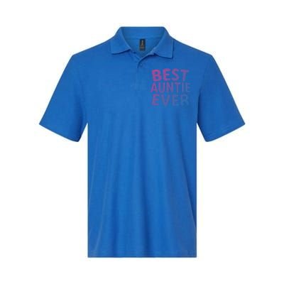 Best Auntie Ever Gift Funny Mothers Day Gift Christmas Cool Gift Softstyle Adult Sport Polo