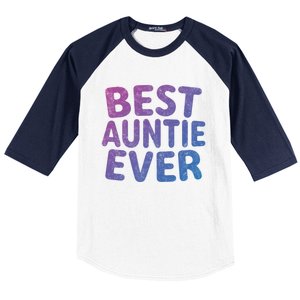 Best Auntie Ever Gift Funny Mothers Day Gift Christmas Cool Gift Baseball Sleeve Shirt