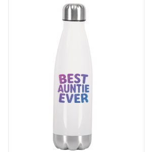 Best Auntie Ever Gift Funny Mothers Day Gift Christmas Cool Gift Stainless Steel Insulated Water Bottle