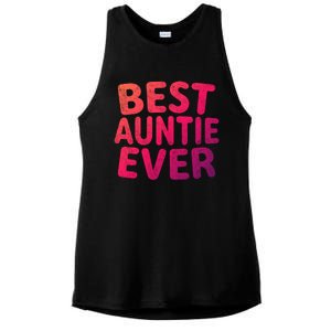 Best Auntie Ever Gift Funny Mothers Day Gift Christmas Cool Gift Ladies PosiCharge Tri-Blend Wicking Tank