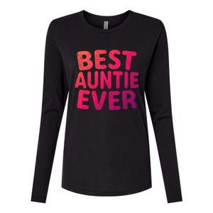 Best Auntie Ever Gift Funny Mothers Day Gift Christmas Cool Gift Womens Cotton Relaxed Long Sleeve T-Shirt