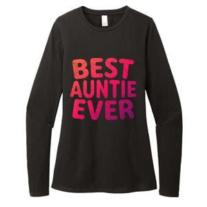 Best Auntie Ever Gift Funny Mothers Day Gift Christmas Cool Gift Womens CVC Long Sleeve Shirt