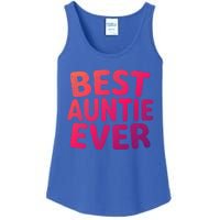 Best Auntie Ever Gift Funny Mothers Day Gift Christmas Cool Gift Ladies Essential Tank