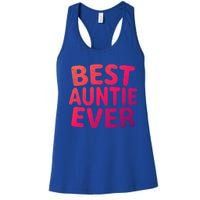 Best Auntie Ever Gift Funny Mothers Day Gift Christmas Cool Gift Women's Racerback Tank