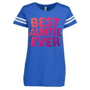 Best Auntie Ever Gift Funny Mothers Day Gift Christmas Cool Gift Enza Ladies Jersey Football T-Shirt