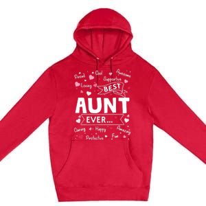 Best Aunt Ever Funny First Time Aunt Mothers Day Premium Pullover Hoodie