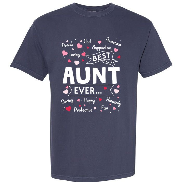 Best Aunt Ever Funny First Time Aunt Mothers Day Garment-Dyed Heavyweight T-Shirt