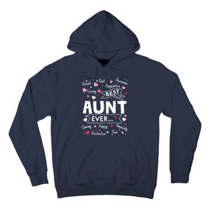 Best Aunt Ever Funny First Time Aunt Mothers Day Hoodie