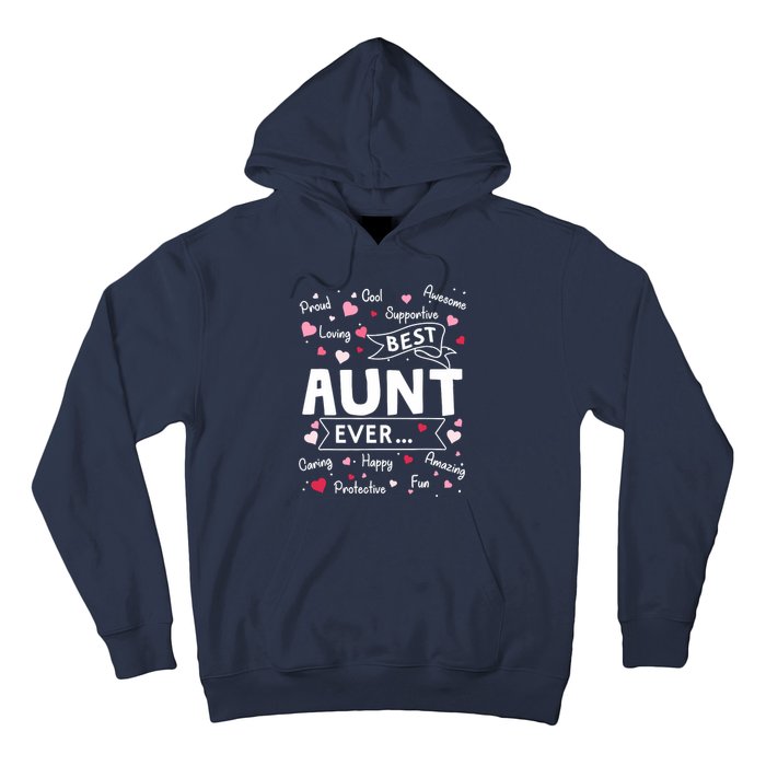 Best Aunt Ever Funny First Time Aunt Mothers Day Hoodie