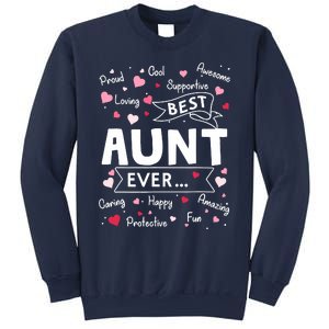 Best Aunt Ever Funny First Time Aunt Mothers Day Sweatshirt