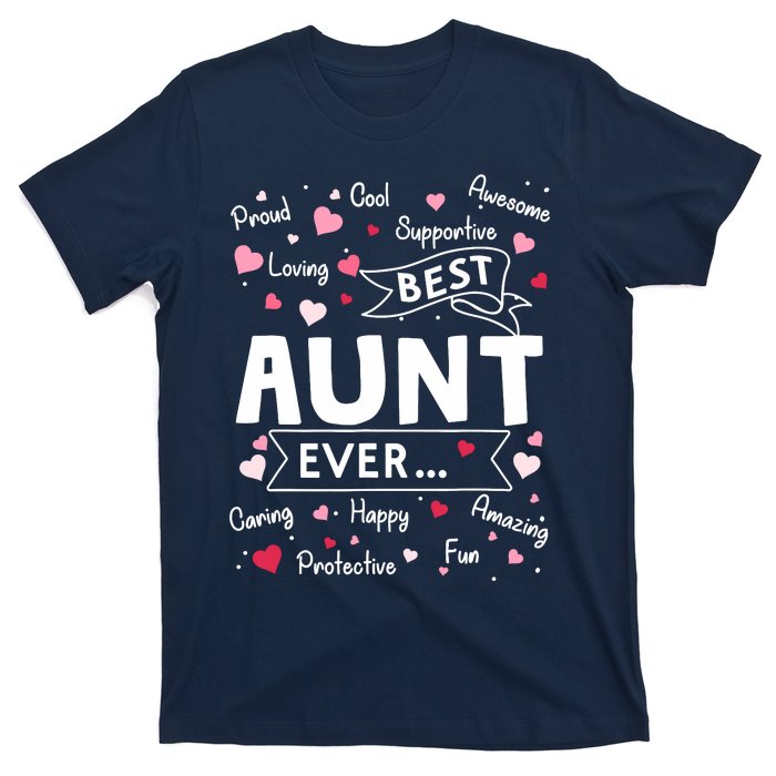 Best Aunt Ever Funny First Time Aunt Mothers Day T-Shirt