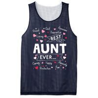 Best Aunt Ever Funny First Time Aunt Mothers Day Mesh Reversible Basketball Jersey Tank