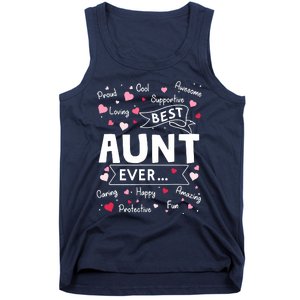 Best Aunt Ever Funny First Time Aunt Mothers Day Tank Top