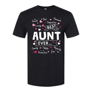 Best Aunt Ever Funny First Time Aunt Mothers Day Softstyle CVC T-Shirt