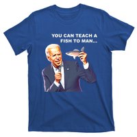 Buy A Eat Fish The Day Teach Funny Joe Biden Quote Cool Gift T-Shirt