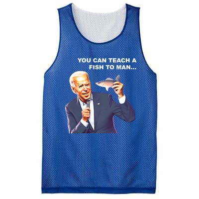 Buy A Eat Fish The Day Teach Funny Joe Biden Quote Cool Gift Mesh Reversible Basketball Jersey Tank