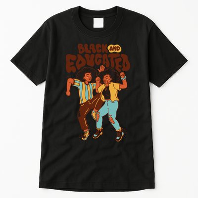Black And Educated Retro Black History Tall T-Shirt