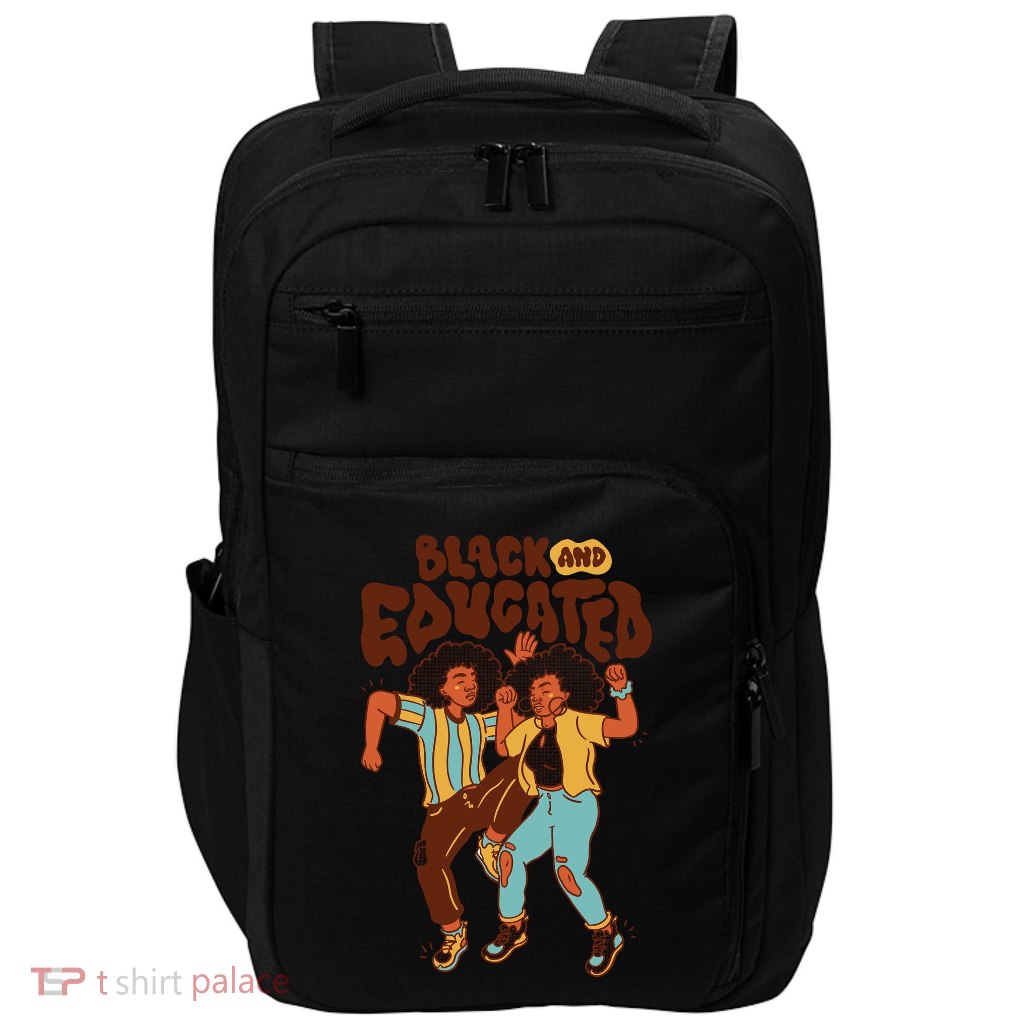 Black And Educated Retro Black History Impact Tech Backpack