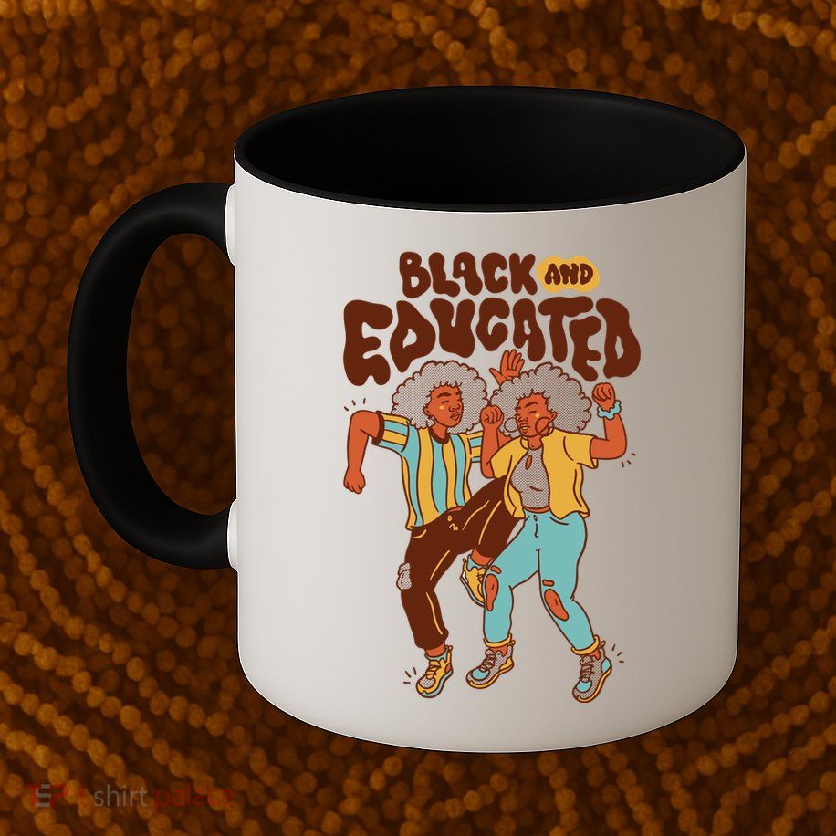 Black And Educated Retro Black History Mug