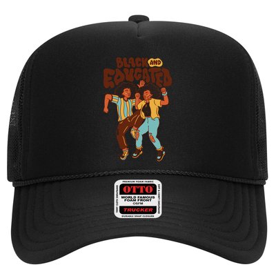 Black And Educated Retro Black History Trucker Hat