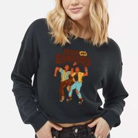 Black And Educated Retro Black History Cropped Pullover Crew
