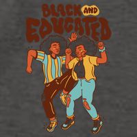 Black And Educated Retro Black History Vector Backpack