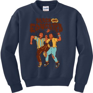 Black And Educated Retro Black History Kids Sweatshirt