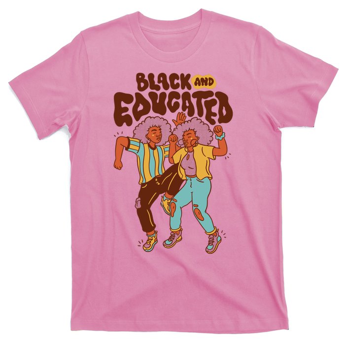 Black And Educated Retro Black History T-Shirt