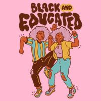 Black And Educated Retro Black History Magnet
