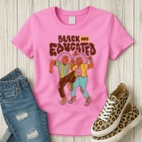 Black And Educated Retro Black History Womens T-Shirt