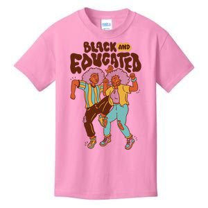 Black And Educated Retro Black History Kids T-Shirt