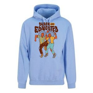 Black And Educated Retro Black History Unisex Surf Hoodie