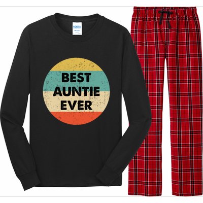 Best Auntie Ever Gift Long Sleeve Pajama Set