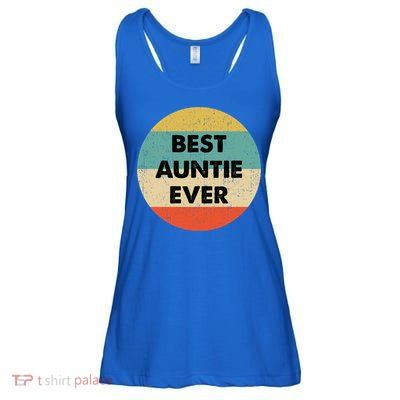 Best Auntie Ever Gift Ladies Essential Flowy Tank