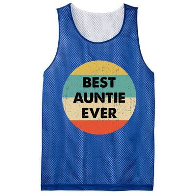 Best Auntie Ever Gift Mesh Reversible Basketball Jersey Tank
