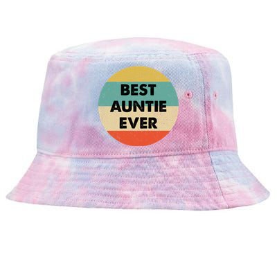 Best Auntie Ever Gift Tie-Dyed Bucket Hat