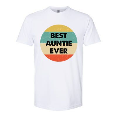 Best Auntie Ever Gift Softstyle CVC T-Shirt