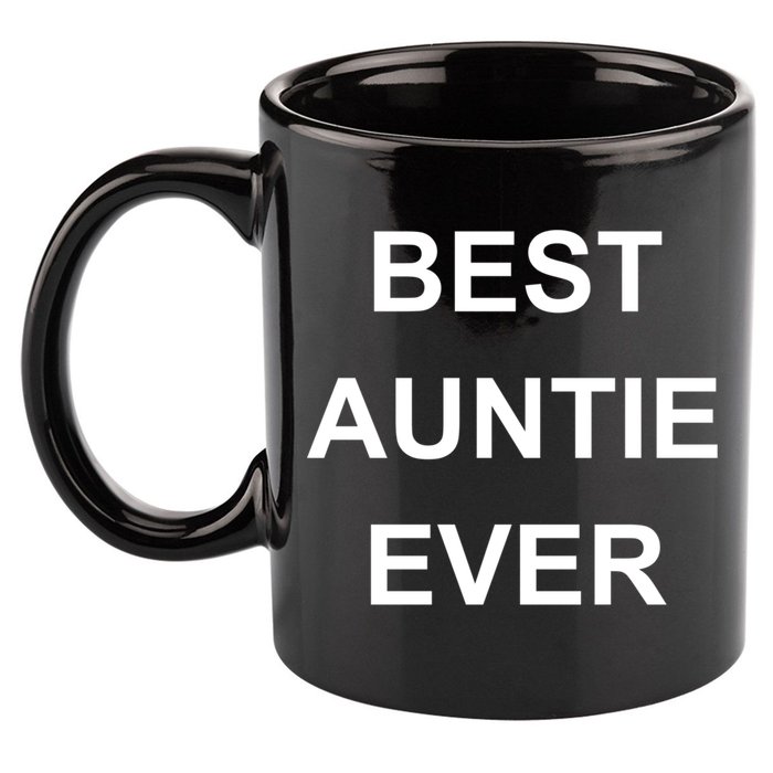 Best Auntie Ever Gift 11oz C Handle Ceramic Mug