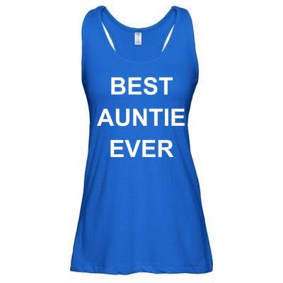 Best Auntie Ever Gift Ladies Essential Flowy Tank