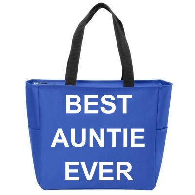 Best Auntie Ever Gift Zip Tote Bag