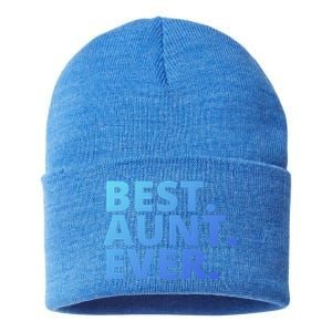 Best Aunt Ever From Niece Nephew Matching Auntie Lover Cool Gift Sustainable Knit Beanie