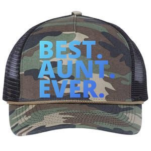 Best Aunt Ever From Niece Nephew Matching Auntie Lover Cool Gift Retro Rope Trucker Hat Cap