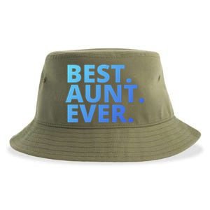 Best Aunt Ever From Niece Nephew Matching Auntie Lover Cool Gift Sustainable Bucket Hat