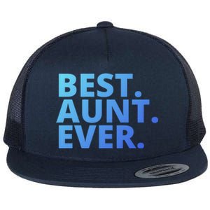 Best Aunt Ever From Niece Nephew Matching Auntie Lover Cool Gift Flat Bill Trucker Hat