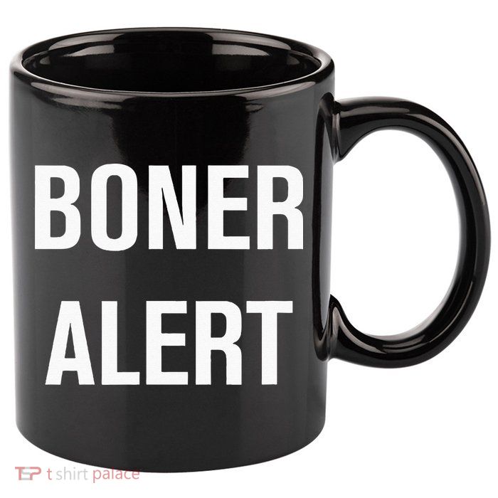 Boner Alert Funny Jokes Sarcastic Family 11oz C Handle Ceramic Mug