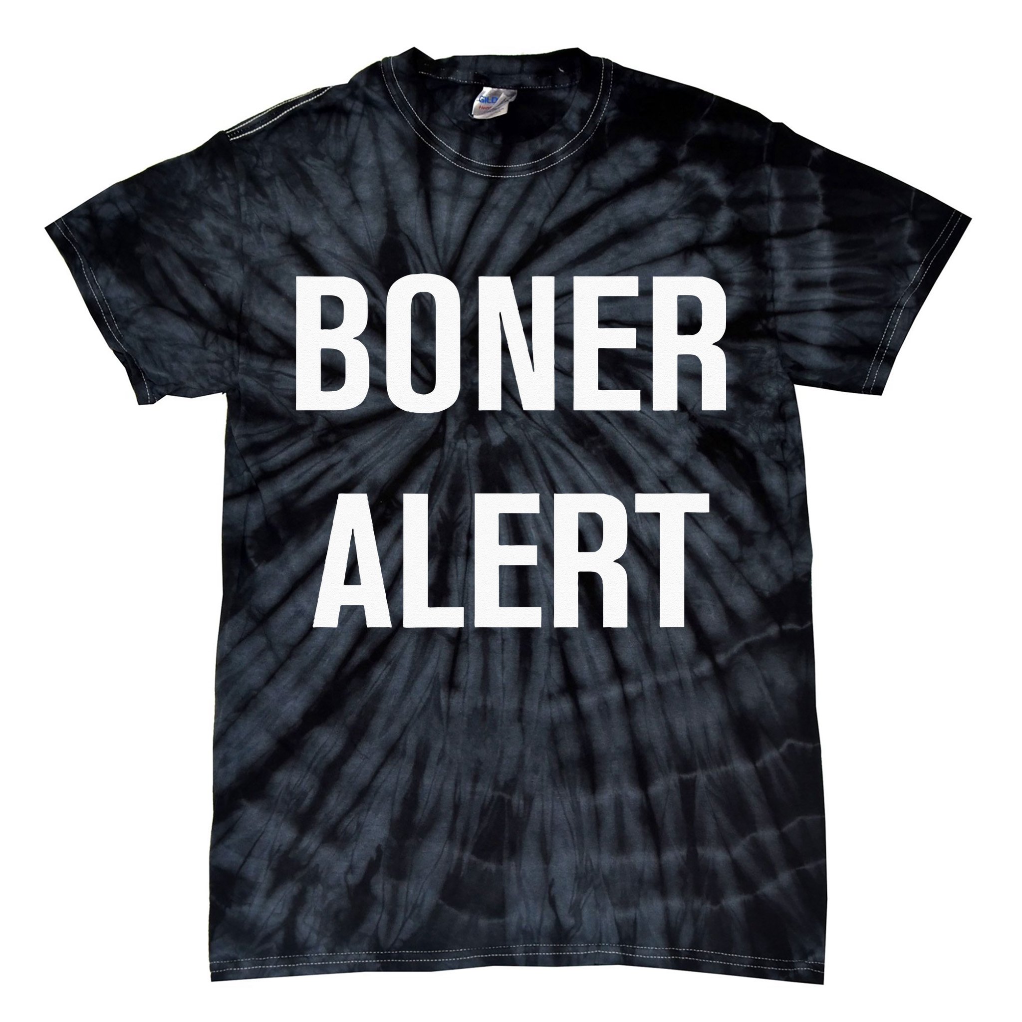 Boner Alert Funny Jokes Sarcastic Family Tie-Dye T-Shirt